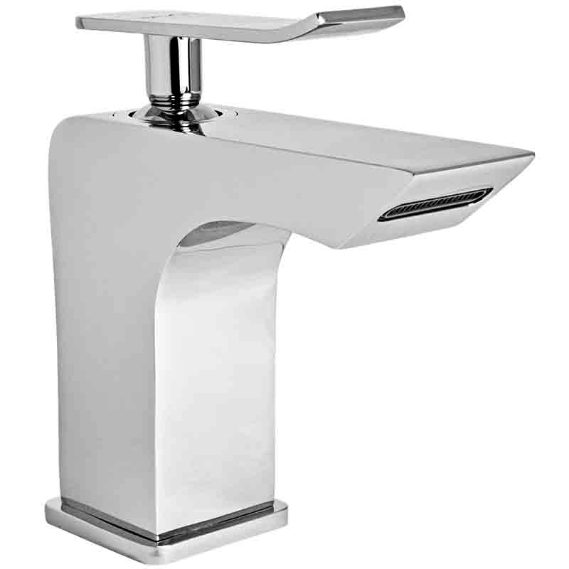 Monomando Lavabo Cromada Con Desague Automático Modelo: D100 Dinasty