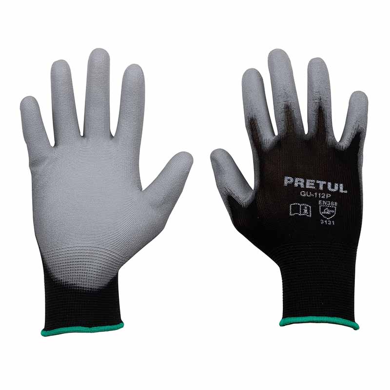 Guantes Recub/Poliur.M Gu-112P Pretul