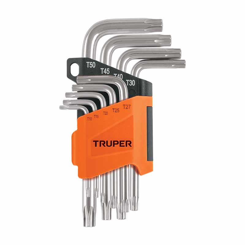 Juego Llaves Torx 9 Pzs Torx-9 Truper