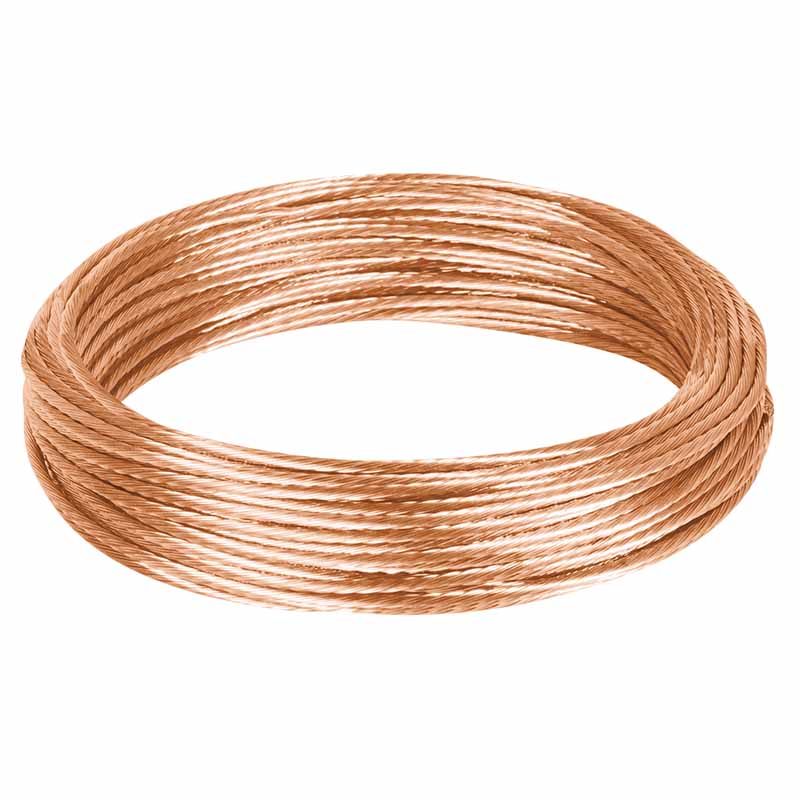 Cable Cobre Desnudo C 10 Cades-10 Mto (25 mts) Volteck