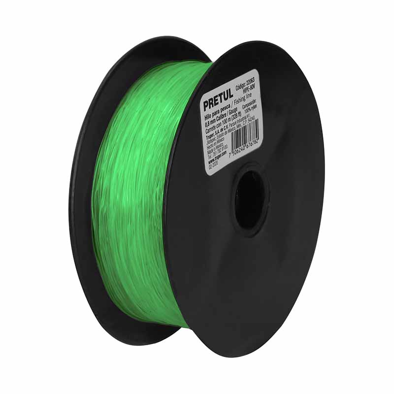 Hilo P/Pesca .80Mm Hipe-80V Verde 10Omt Pretul