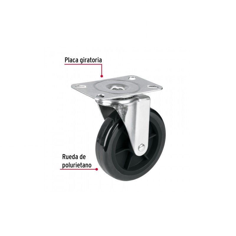 Rodaja Placa Giratoria 5" Ro-5Pug Fiero