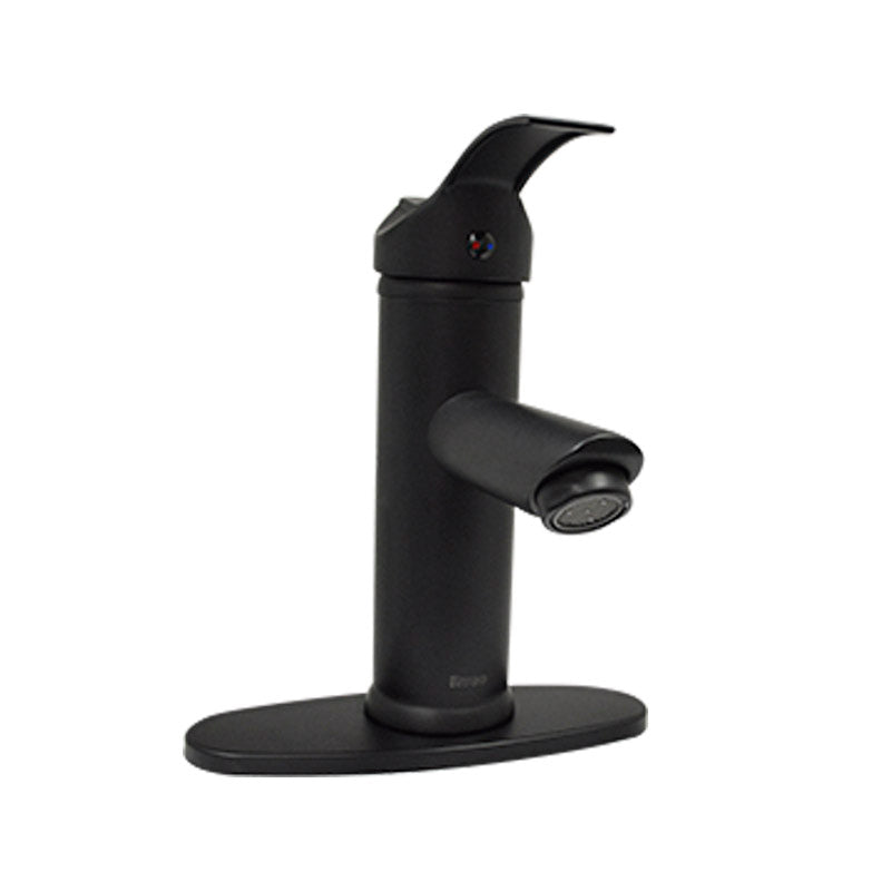 Mezcladora de Lavabo Monomando Con Chapeton Acabado Negro, Modelo: 23MNC Rugo