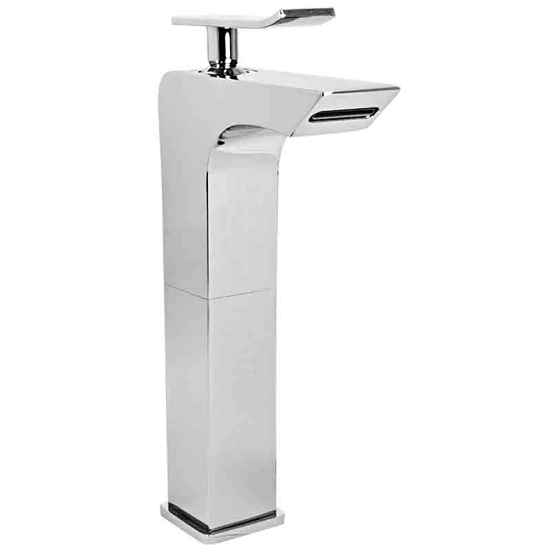 Monomando Lavabo Cromada Con Desague Automatico, Modelo: D110 Dinasty